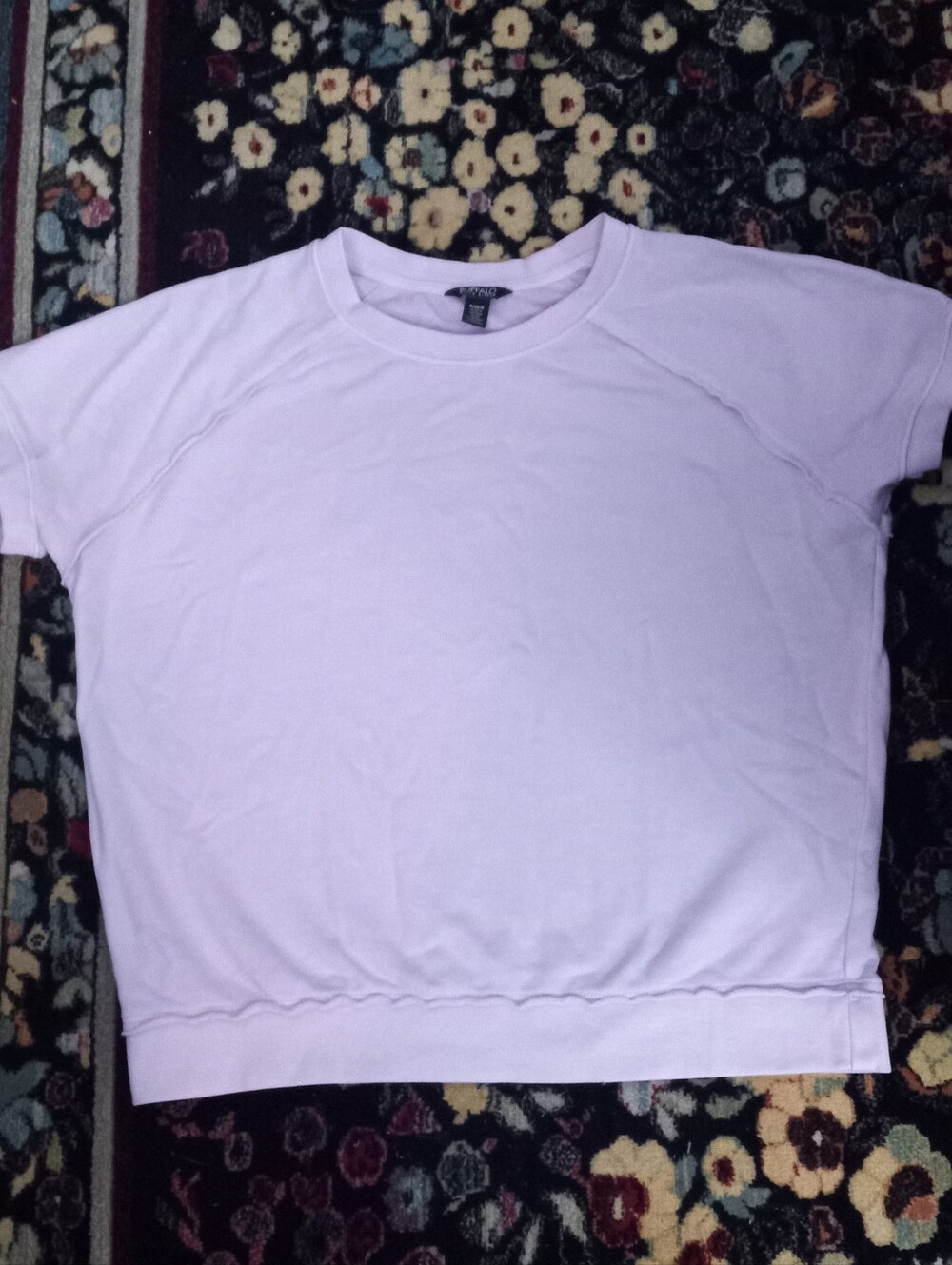 Buffalo David Bitton Lavender Short Sleeve Crewneck Top
